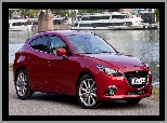 Hatchback, Czerwona, Mazda 3